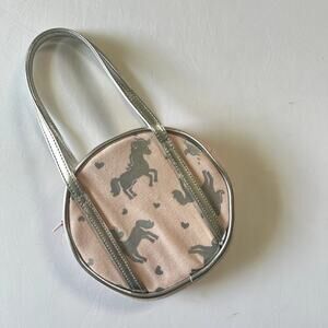 Gymboree Pink & Silver Unicorn Kids Purse